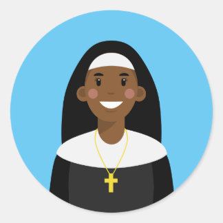 Nun Classic Round Sticker