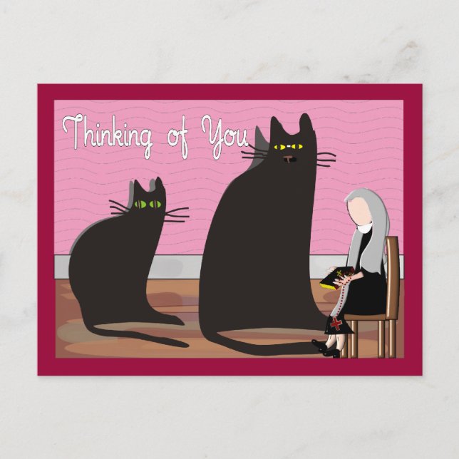 Nun Greeting Cards & Totes "Thinking of You" (Front)