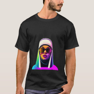 Nun Hip Hop Fashion 80s Retro Men Women Kids T-Shirt