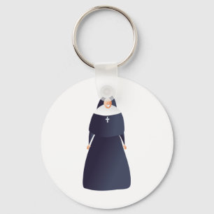 Nun Keychain
