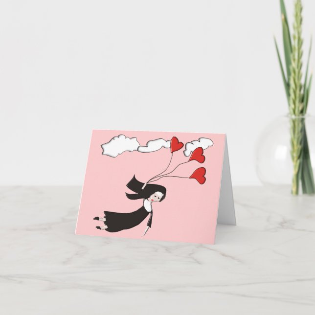 Nun Notecards Blank Inside Soaring Nun (Front)