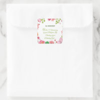 Nun Religious 75th Anniversary Watercolor Flowers