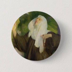 NUN SO BEAUTIFUL 2 INCH ROUND BUTTON