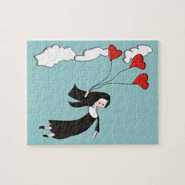 Nun Soaring Puzzle (Horizontal)