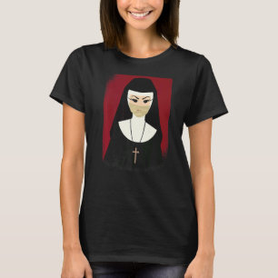 Nun zombie night fear costume for Halloween suit T-Shirt