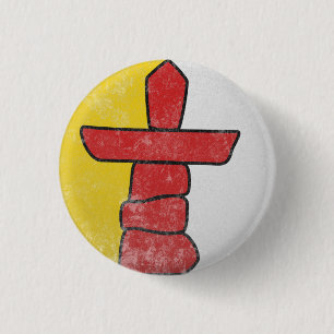 Nunavut 1 Inch Round Button
