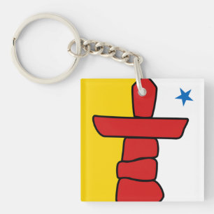 NUNAVUT Flag Keychain