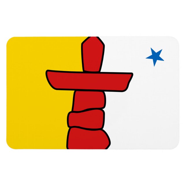 NUNAVUT Flag Magnet (Horizontal)