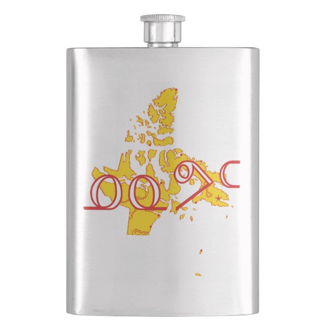 Nunavut Hip Flask (Front)