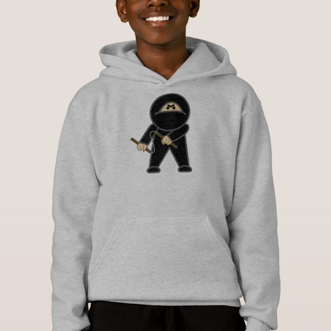 Nunchaku Ninja, le sweat - shirt à capuche du (Devant)
