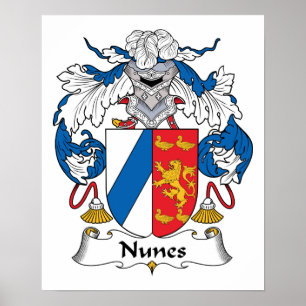 Nunes Family Crest Poster