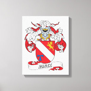 Nunez Family Crest Canvas Print