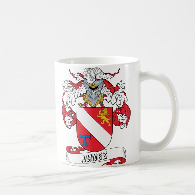 Nunez Family Crest Coffee Mug (Right)