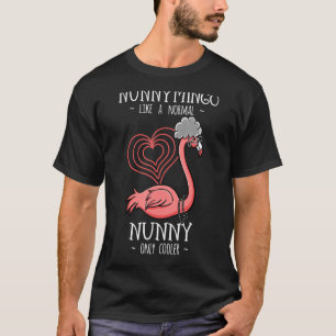 Nunnymingo Nunny Flamingo Grandma Grandmother Gran T-Shirt