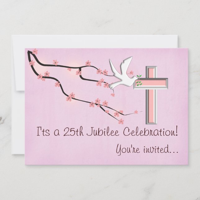 Nuns 25th Jubilee Celebration Invitations (Front)