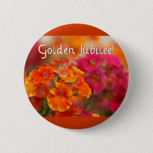 Nuns 50th Jubilee--Floral Design Gifts 2 Inch Round Button