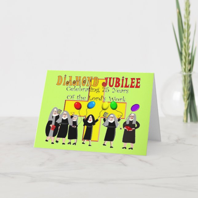 Nuns Diamond Jubilee 75th Year of Service Card (Front)