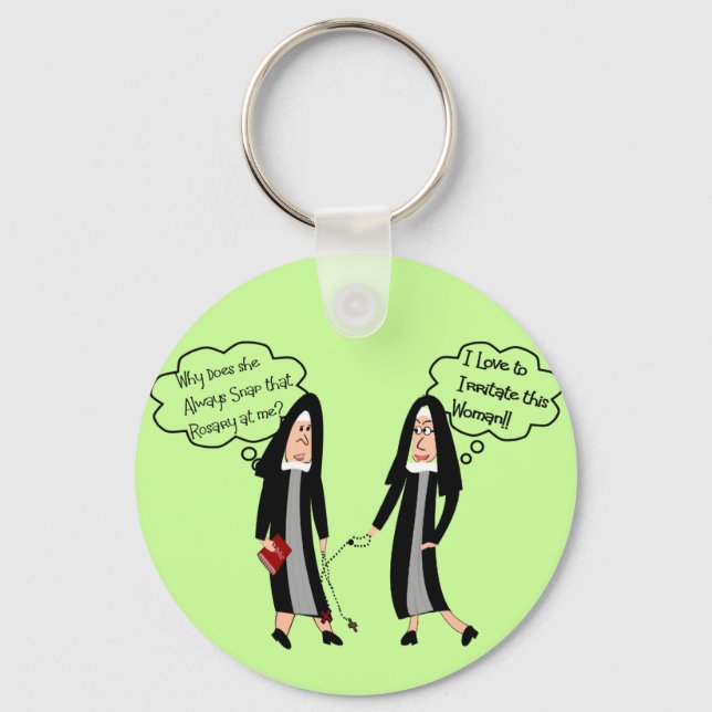 Nuns "Extreme Irritation" Gifts Keychain (Front)