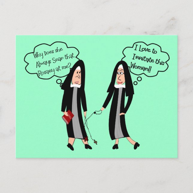 Nuns "Extreme Irritation" Gifts Postcard (Front)