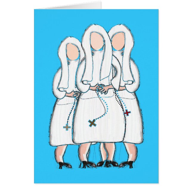 Nuns Gifts "Three Cloistered Sisters" Design (Front)