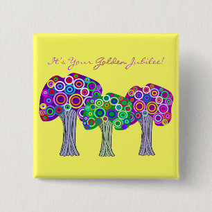 Nuns Golden Jubilee 50th Anniversary Gifts 2 Inch Square Button