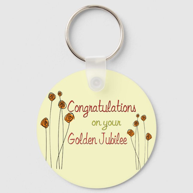 Nuns Golden Jubilee (50th Anniversary) Gifts Keychain (Front)