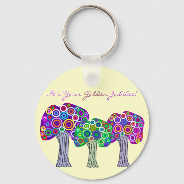 Nuns Golden Jubilee 50th Anniversary Gifts Keychain (Front)
