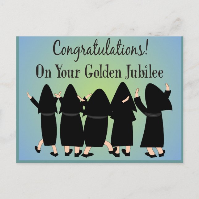 Nuns Golden Jubilee Gifts Postcard (Front)