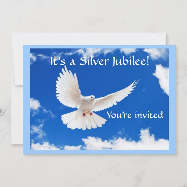 Nuns Silver 25th Jubilee Invitations (Front)