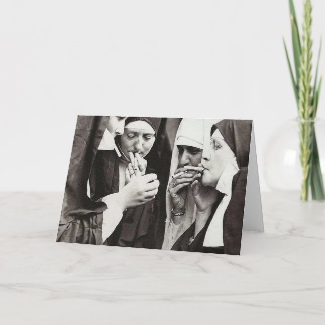 Nuns Smoking Card (Front)