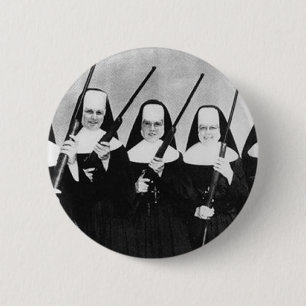 Nuns With Guns 2 Inch Round Button