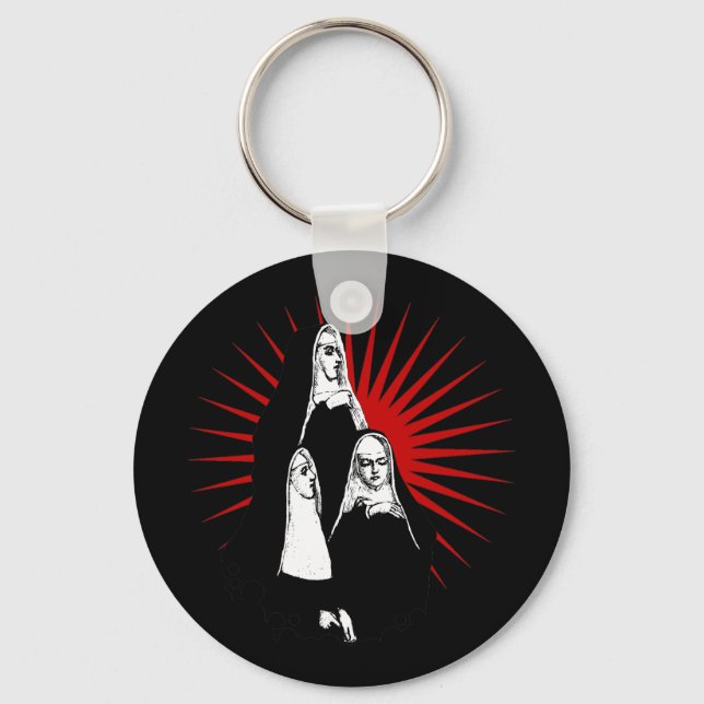 Nuns with Starburst Keychain (Front)