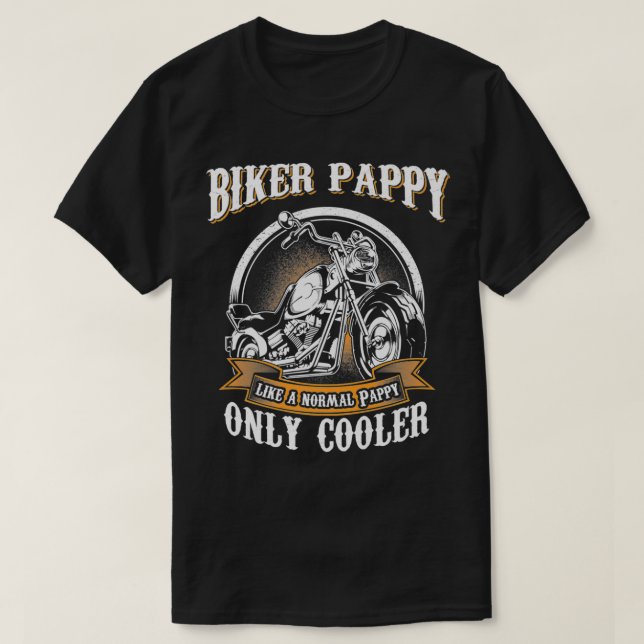 Nur Cool Pappy Rides Motorcycle  Driver Premium  T-Shirt (Design Front)