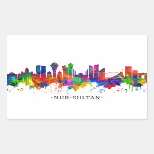 Nur-Sultan Kazakhstan Skyline Sticker