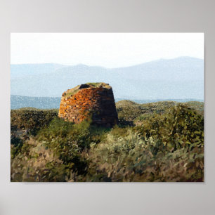 Nuraghe, Sardinia Poster