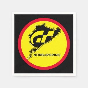 Nurburgring German Flag Germany Gran Turismo GT Napkin