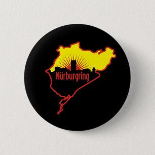 Nurburgring Nordschleife race track, Germany 2 Inch Round Button