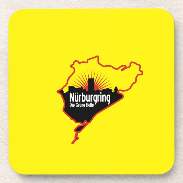 Nurburgring Nordschleife race track, Germany Coaster (Front)