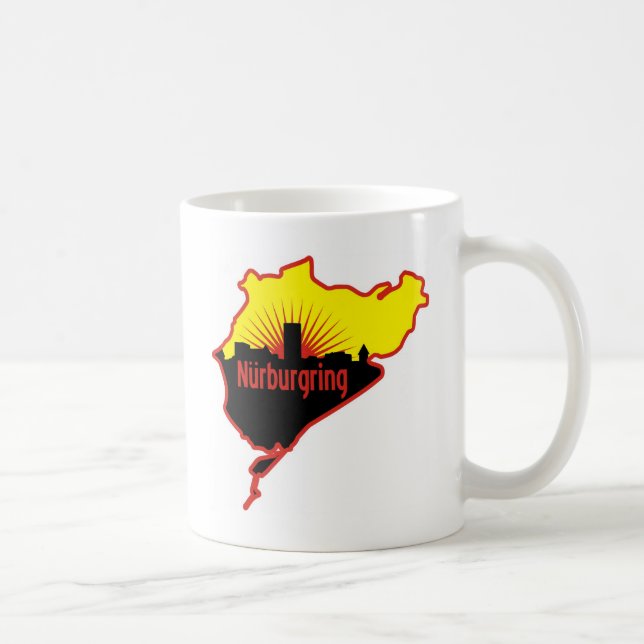 Nurburgring Nordschleife race track, Germany Coffee Mug (Right)