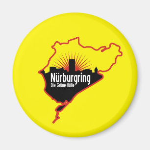 Nurburgring Nordschleife race track, Germany Magnet