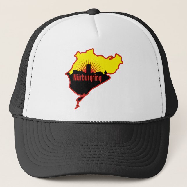 Nurburgring Nordschleife race track, Germany Trucker Hat (Front)