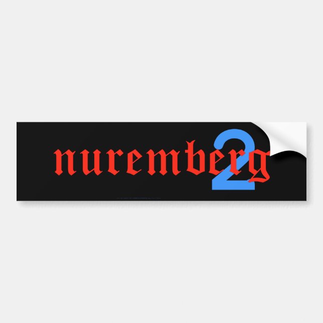 nuremberg2 bumper sticker (Front)