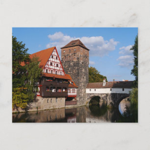 Nuremberg bridge, Germany Postcard