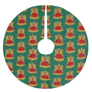 Nuremberg Christmas Angel Brushed Polyester Tree Skirt