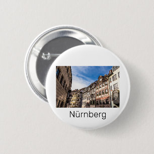 Nuremberg Cityscape Bavaria Germany Souvenir 2 Inch Round Button