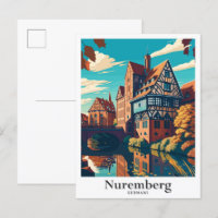 Nuremberg Germany Art Travel Potrait Illustration