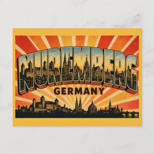 Nuremberg Germany Castle Postcard (Front)