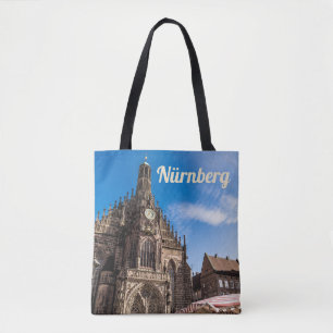 Nuremberg Hauptmarkt Nürnberg Bavaria Germany Tote Bag