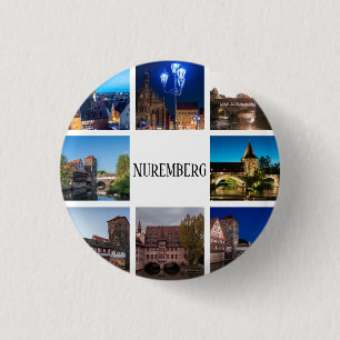 Nuremberg landscapes 1 inch round button