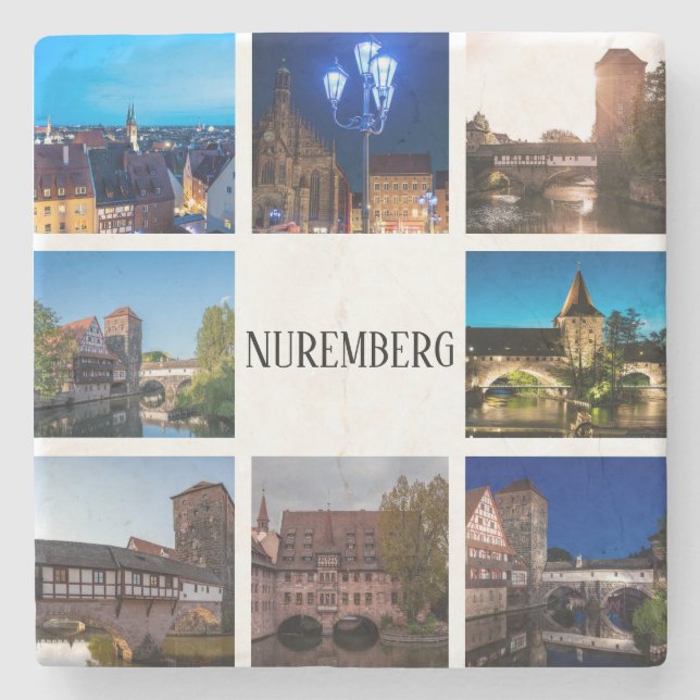 Nuremberg landscapes stone coaster (Front)